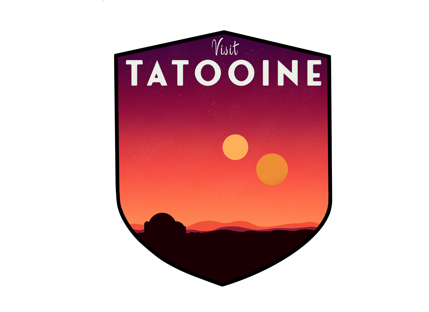 Desert Travel Sticker