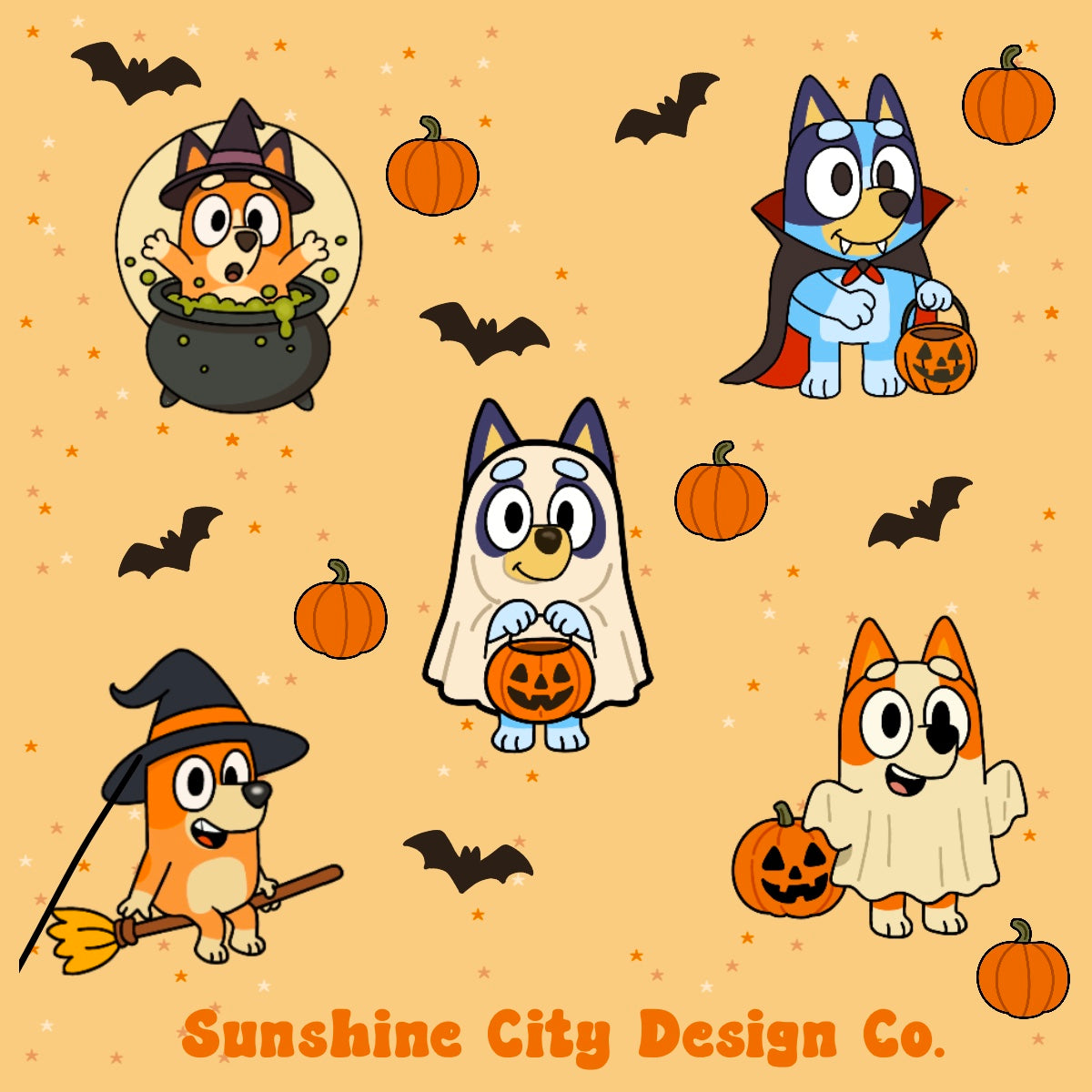 Heeler Halloween Sticker Sheet
