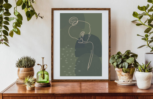 Silhouette in Green