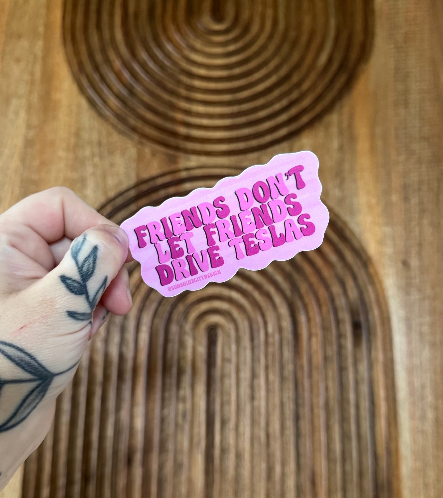 Not My Bestie in a Tessy Sticker