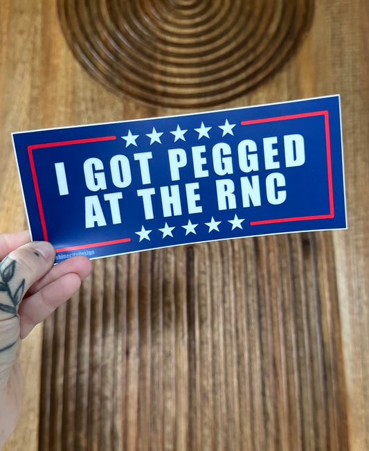 Pegged a Patriot Bumper Sticker